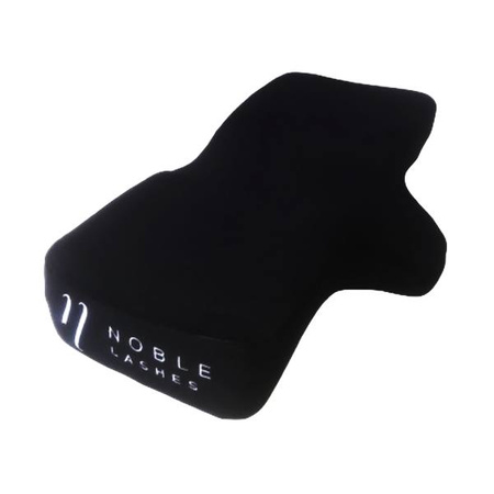 Poduszka do przedłużania rzęs memory foam - Noble Lashes nowe logo (czarna)