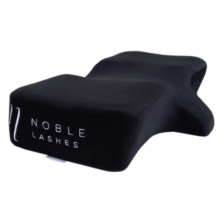 Poduszka do przedłużania rzęs memory foam - Noble Lashes nowe logo (czarna)