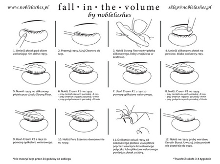 Akcesoria uzupełniające - Lifting rzęs - Płatki średnie - Fall In The Volume 